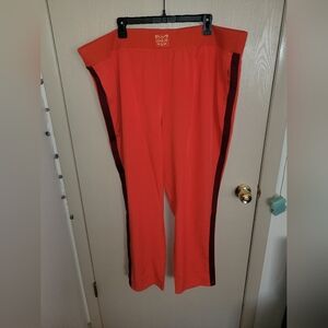 Laila Ali Orange Jogger Pants With Pockets Womens Size 3X NWT